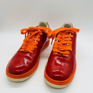 Nike Red and Orange AF-1 ‘82 Low Sneakers Size 9.5 Year 2006